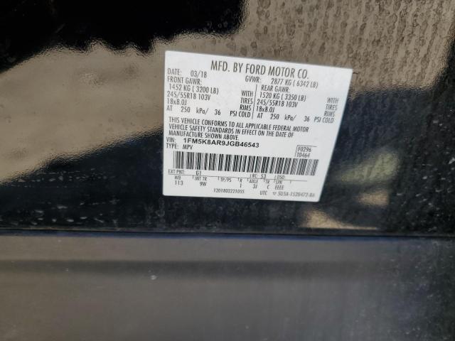 1FM5K8AR9JGB46543 - 2018 FORD EXPLORER POLICE INTERCEPTOR 黑色 照片 13