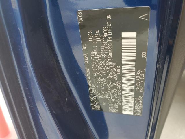 5TBRU34186S478665 - 2006 TOYOTA TUNDRA ACCESS CAB SR5 BLUE photo 12