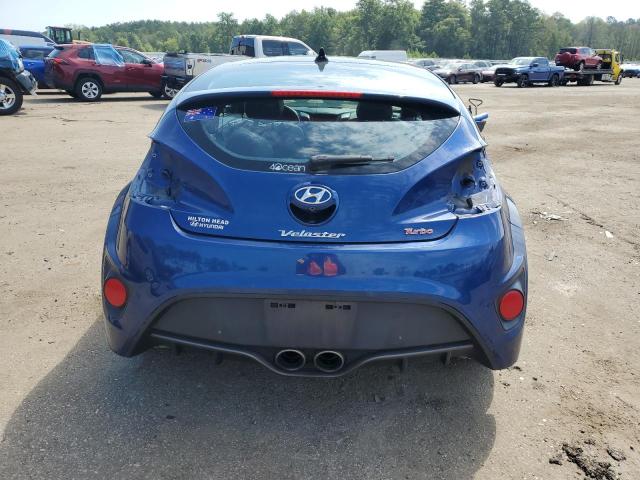 KMHTC6AE7GU255406 - 2016 HYUNDAI VELOSTER TURBO BLUE photo 6