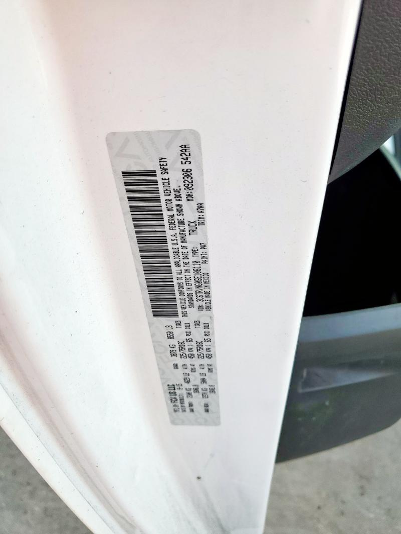 3C6TRVNG0GE106110 - 2016 RAM PROMASTER 1500 STANDARD WHITE photo 13