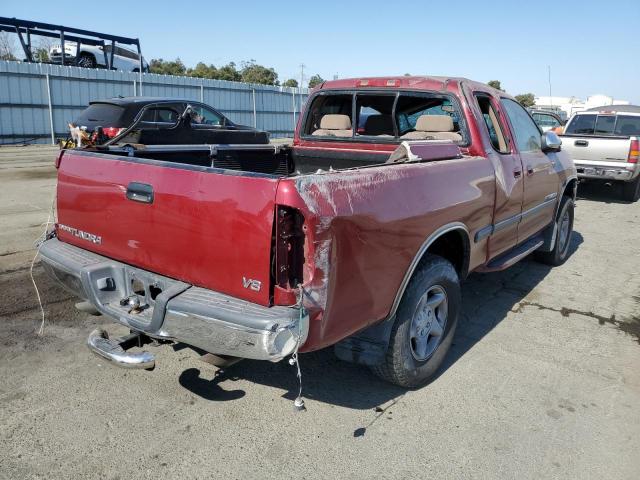 5TBRT3414YS001236 - 2000 TOYOTA TUNDRA ACCESS CAB ბურგუნდია ფოტო 3