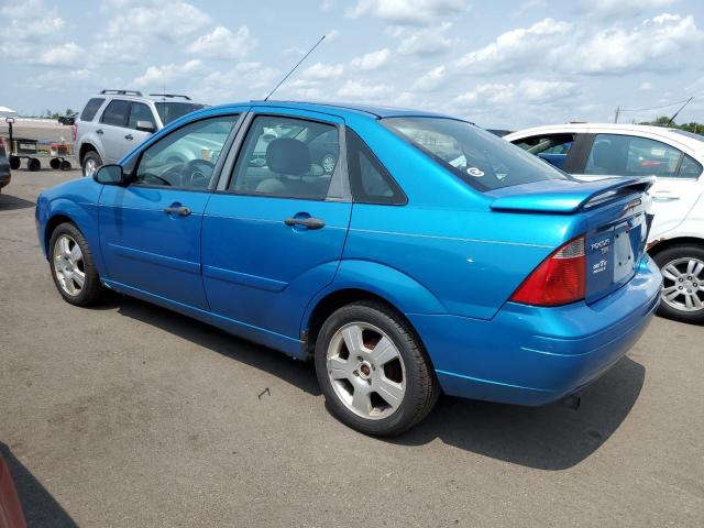 1FAHP34N27W347445 - 2007 FORD FOCUS ZX4 BLUE photo 2