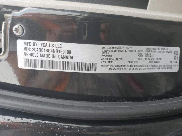 2C4RC1BG4NR169109 - 2022 CHRYSLER PACIFICA TOURING L 黑色 照片 13