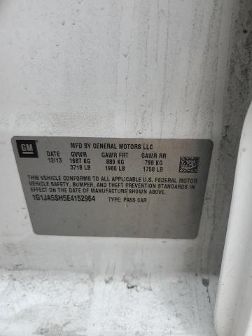 1G1JA5SH5E4152964 - 2014 CHEVROLET SONIC LS Ağ foto 12