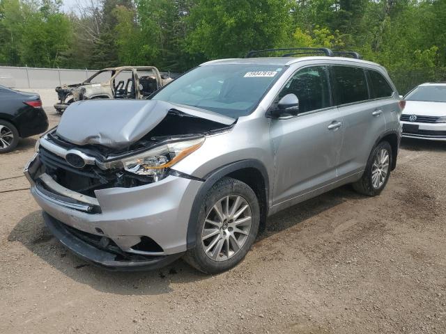 5TDJKRFH6GS258319 - 2016 TOYOTA HIGHLANDER XLE SILVER photo 1