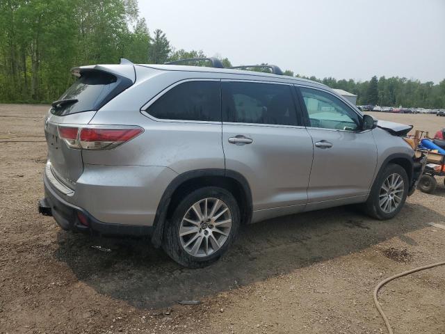 5TDJKRFH6GS258319 - 2016 TOYOTA HIGHLANDER XLE SILVER photo 3