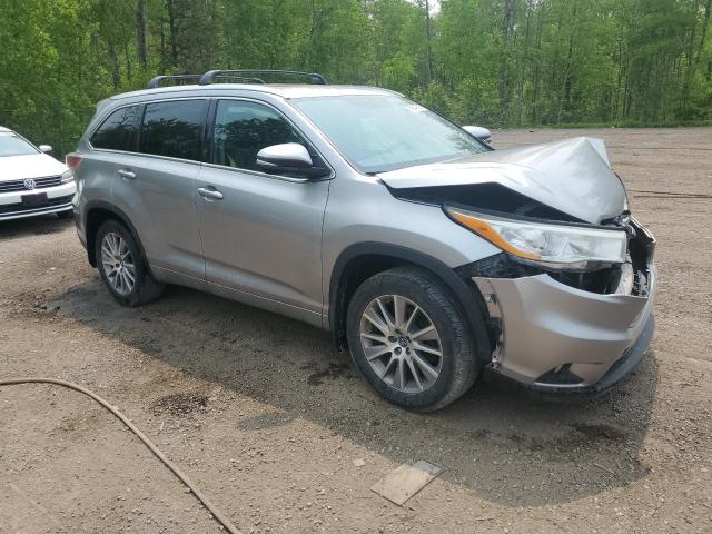 5TDJKRFH6GS258319 - 2016 TOYOTA HIGHLANDER XLE SILVER photo 4