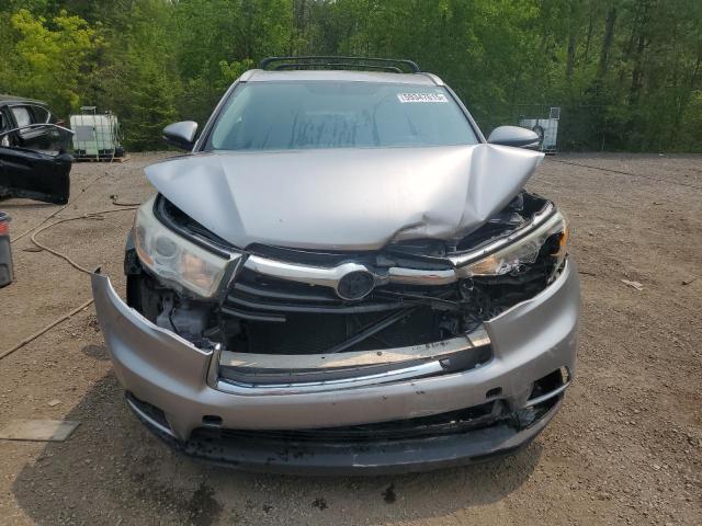5TDJKRFH6GS258319 - 2016 TOYOTA HIGHLANDER XLE SILVER photo 5