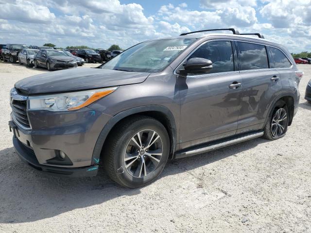 5TDKKRFH8GS164060 - 2016 TOYOTA HIGHLANDER XLE GRAY photo 1