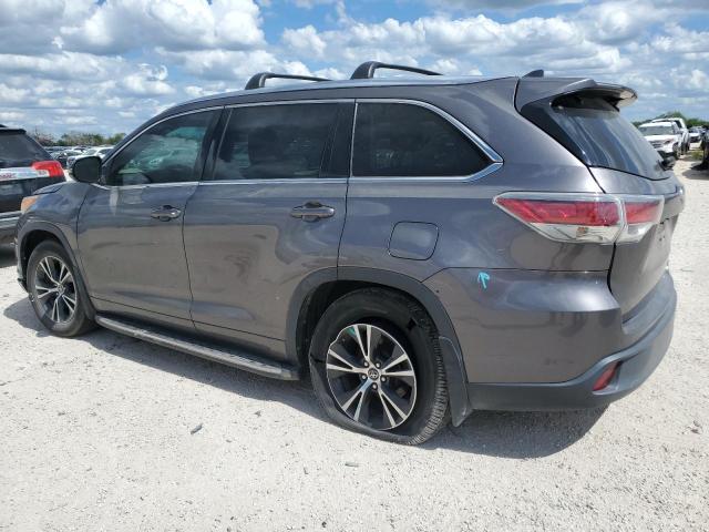 5TDKKRFH8GS164060 - 2016 TOYOTA HIGHLANDER XLE GRAY photo 2