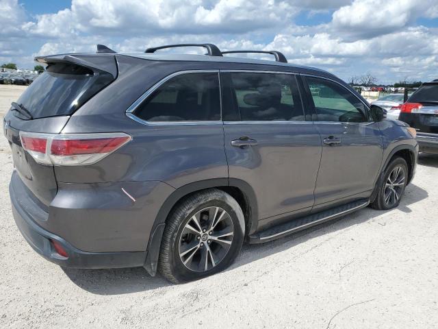5TDKKRFH8GS164060 - 2016 TOYOTA HIGHLANDER XLE GRAY photo 3