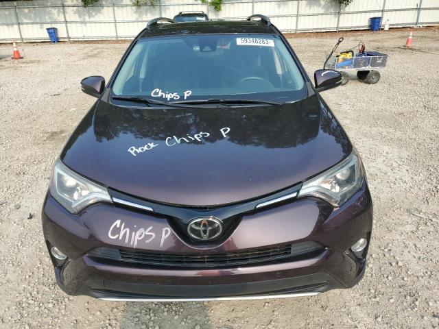 2T3WFREV6JW416374 - 2018 TOYOTA RAV4 ADVENTURE BURGUNDY photo 5