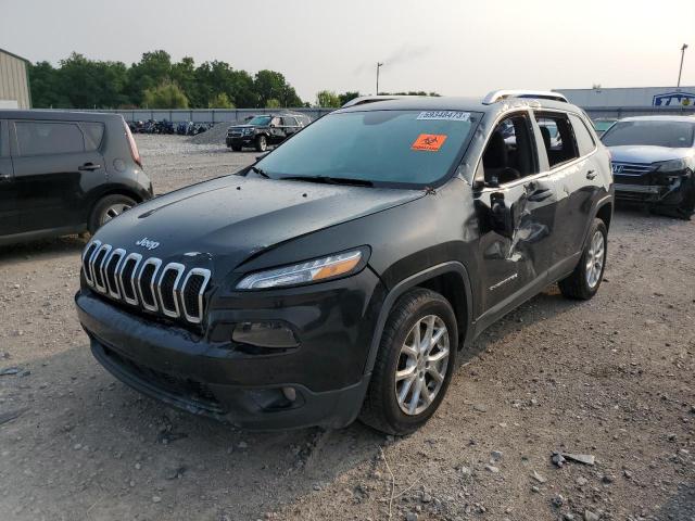 1C4PJLCB5EW116423 - 2014 JEEP CHEROKEE LATITUDE BLACK photo 1