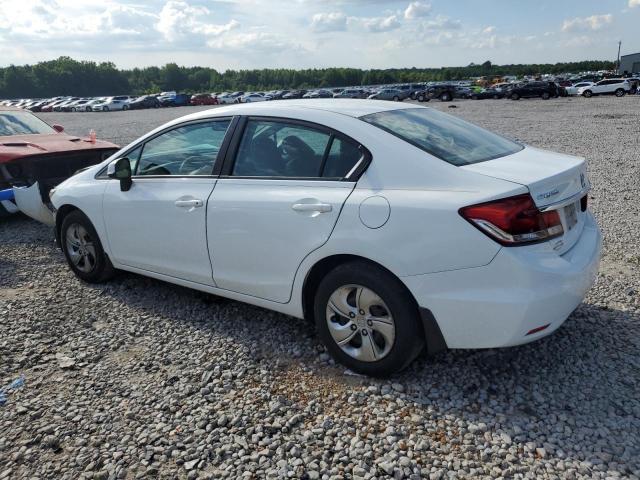 19XFB2F58DE065288 - 2013 HONDA CIVIC LX WHITE photo 2