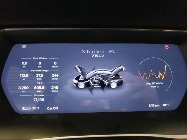 5YJSA1E28GF171922 - 2016 TESLA MODEL S Սև լուսանկար 9