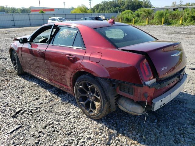 2C3CCABG2KH609503 - 2019 CHRYSLER 300 S MAROON photo 2