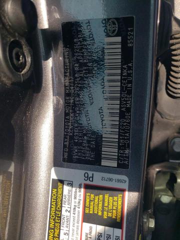 4T1BF1FK7HU777622 - 2017 TOYOTA CAMRY LE 灰色 照片 12