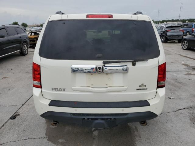 5FNYF3H94EB014661 - 2014 HONDA PILOT TOURING WHITE photo 6