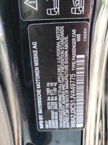 WBA2J3C51JVA49775 - 2018 BMW 230XI BLACK photo 12