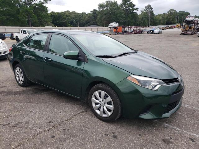 2T1BURHE0EC167344 - 2014 TOYOTA COROLLA L GREEN photo 4