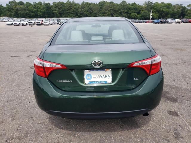 2T1BURHE0EC167344 - 2014 TOYOTA COROLLA L GREEN photo 6