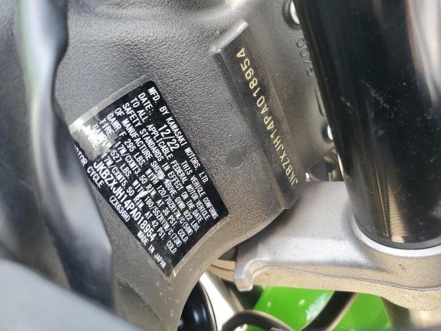 JKBZXJH14PA018954 - 2023 KAWASAKI ZX636 K GREEN photo 10