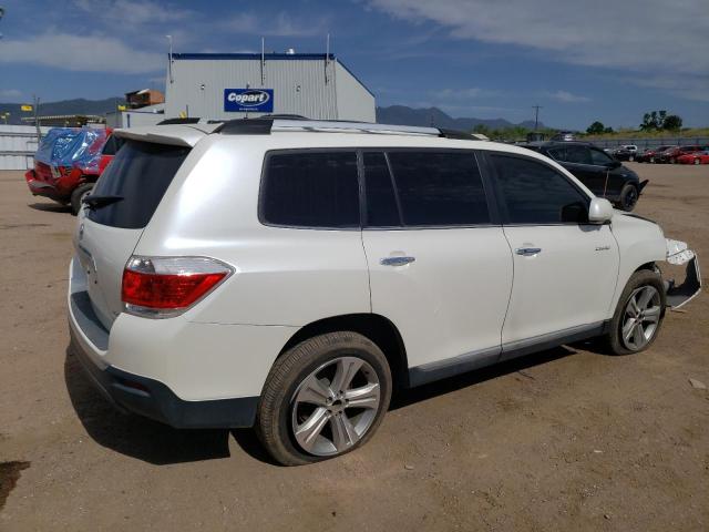 5TDDK3EH7DS265223 - 2013 TOYOTA HIGHLANDER LIMITED WHITE photo 3