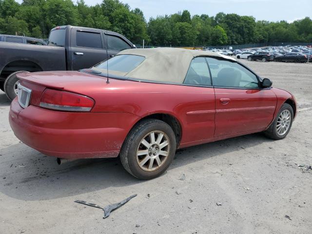 1C3EL75R94N253778 - 2004 CHRYSLER SEBRING GTC RED photo 3