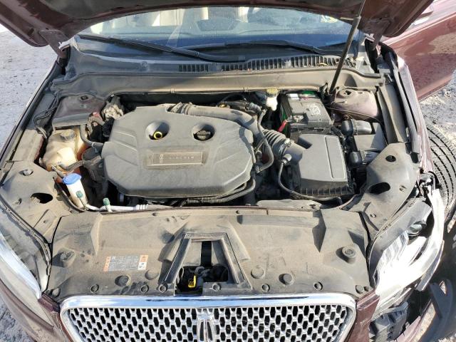 3LN6L5E96HR646253 - 2017 LINCOLN MKZ RESERVE ბურგუნდია ფოტო 11