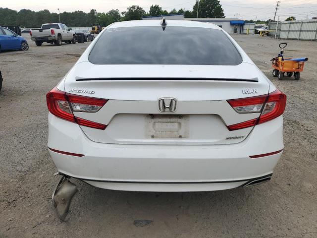 1HGCV1F37NA068143 - 2022 HONDA ACCORD SPORT WHITE photo 6