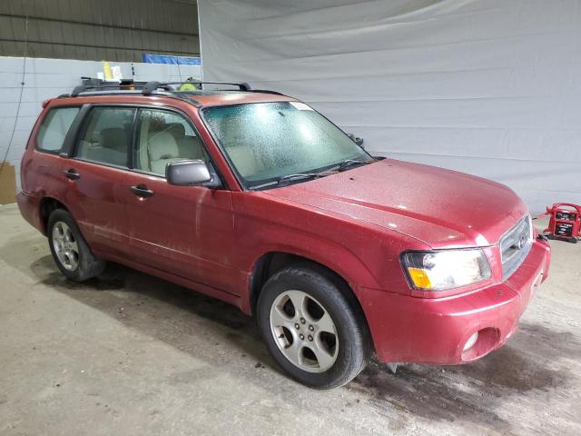 JF1SG65664H755297 - 2004 SUBARU FORESTER 2.5XS RED photo 4