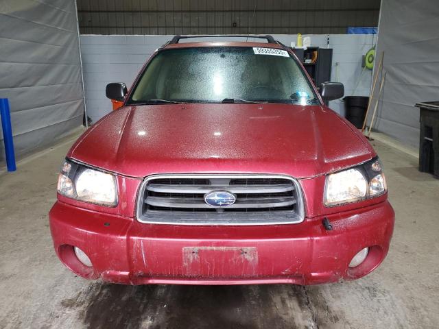 JF1SG65664H755297 - 2004 SUBARU FORESTER 2.5XS RED photo 5