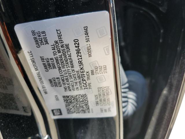 1GCPTFEK5R1296420 - 2024 CHEVROLET COLORADO ZR2 BLACK photo 12