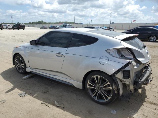 KMHTC6AE7HU312639 - 2017 HYUNDAI VELOSTER TURBO SILVER photo 2