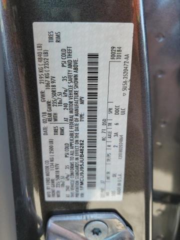 1FMCU9J95JUB48282 - 2018 FORD ESCAPE TITANIUM Գրաֆիտ լուսանկար 14