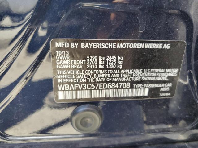 WBAFV3C57ED684708 - 2014 BMW 535 D XDRIVE BLUE photo 12