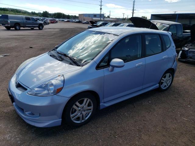 JHMGD38608S037254 - 2008 HONDA FIT SPORT BLUE photo 1