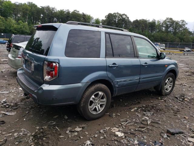 2HKYF18516H516533 - 2006 HONDA PILOT EX BLUE photo 3