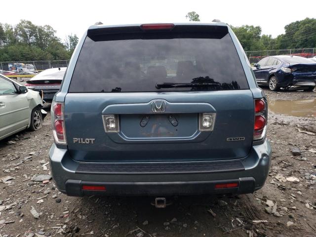 2HKYF18516H516533 - 2006 HONDA PILOT EX BLUE photo 6