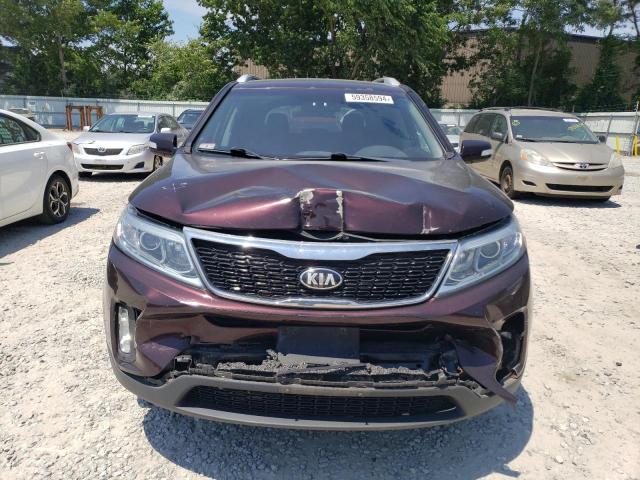 5XYKTCA6XFG585743 - 2015 KIA SORENTO LX BURGUNDY photo 5