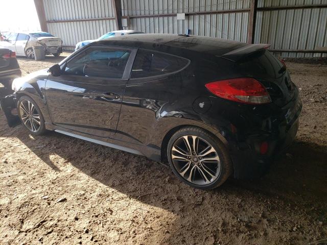 KMHTC6AE0HU313597 - 2017 HYUNDAI VELOSTER TURBO BLACK photo 2