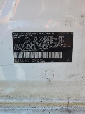 2T3BF33V69W004112 - 2009 TOYOTA RAV4 Ağ foto 13