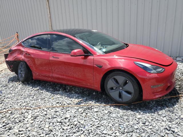 5YJ3E1EB0NF234923 - 2022 TESLA MODEL 3 RED photo 4