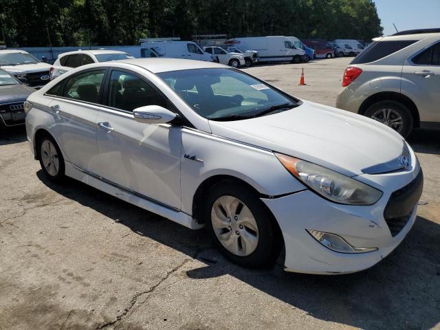 KMHEC4A47DA051108 - 2013 HYUNDAI SONATA HYBRID WHITE photo 4