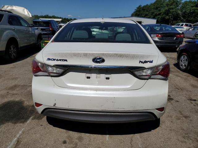 KMHEC4A47DA051108 - 2013 HYUNDAI SONATA HYBRID WHITE photo 6