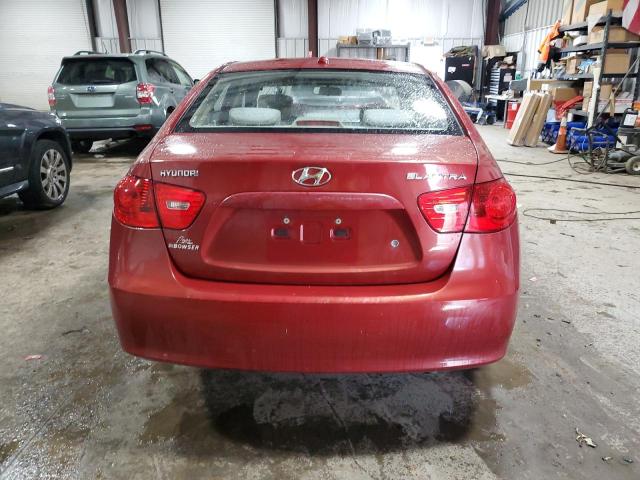 KMHDU46D48U525506 - 2008 HYUNDAI ELANTRA GLS BURGUNDY photo 6