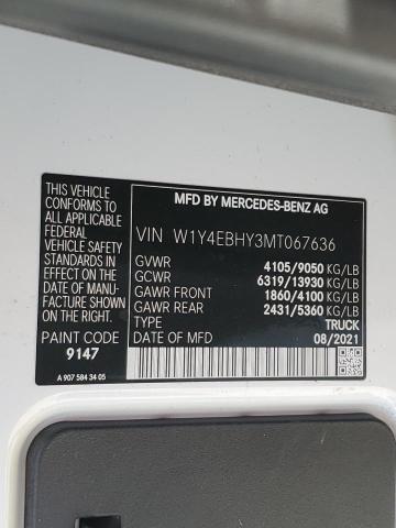 W1Y4EBHY3MT067636 - 2021 MERCEDES-BENZ SPRINTER 2500 WHITE photo 14