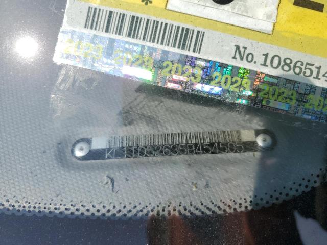 KL1TD52635B454505 - 2005 CHEVROLET AVEO BASE BLUE photo 12