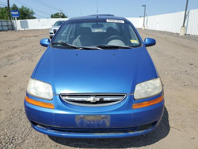 KL1TD52635B454505 - 2005 CHEVROLET AVEO BASE BLUE photo 5