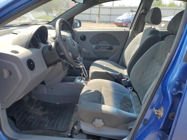 KL1TD52635B454505 - 2005 CHEVROLET AVEO BASE BLUE photo 7